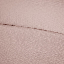 Seersucker Washable Duvet Set - Blush / Superking - thumbnail 2