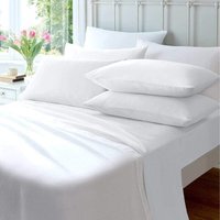 Flannelette Plain Pillowcase Pair - White