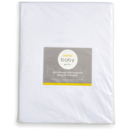 Martex Baby Anti Allergy Enclosed Mattress Protector - White / 120cm - thumbnail 3