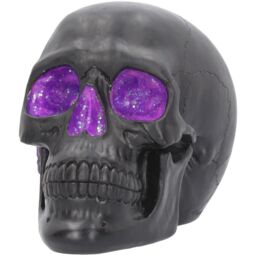 Gothic Glitter Skull Figurine - 17cm - thumbnail 3