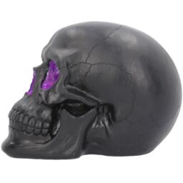 Gothic Glitter Skull Figurine - 17cm - thumbnail 4