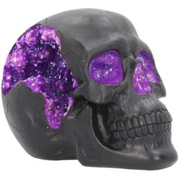Gothic Glitter Skull Figurine - 17cm - thumbnail 2