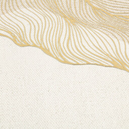 Metallic Wave Framed Art - Gold - thumbnail 4