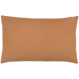 Pritta Cotton Embroidered Tasselled Cushion - Cinnamon - thumbnail 3