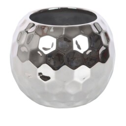 Retro Disco Ball Flower Vase - Silver - thumbnail 2