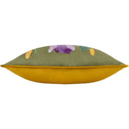 House Of Bloom Celandine Piped Cushion - Olive / Feather - thumbnail 4