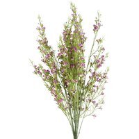 Bunch of Artificial Foliage Stems with Small Flowers - Foliage Flowers Purple