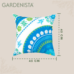 Floral Printed Outdoor Scatter Cushion - Flower Blue / 1 - thumbnail 5