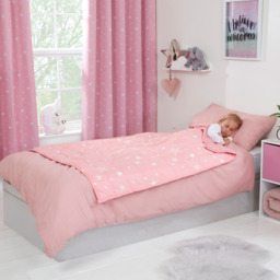 Dreamscene Blush Star Teddy Fleece Weighted Blanket - Blush - thumbnail 5