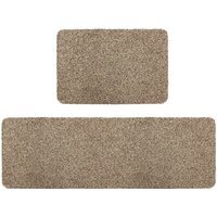 JVL Tanami Barrier Mat and Runner - Beige - Beige - thumbnail 1