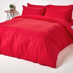 200 Thread Count Egyptian Cotton Fitted Sheet - Red / Single - thumbnail 3