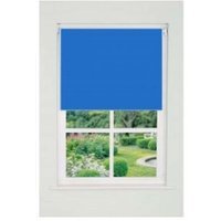 Plain Straight Edge Daylight Roller Blind (165cm Drop) - Blue / 125cm
