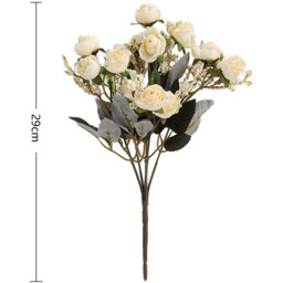 Artificial Flower Rose Branches Home Decoration - Beige - thumbnail 5