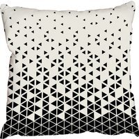 Hipster fashion design triangle print Cushion - black / 60cm
