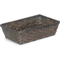 Painted Bamboo Serving Tray - Black / 10cm