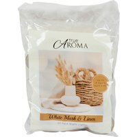 Pack of 20 White Musk and Linen Tealights - Beige
