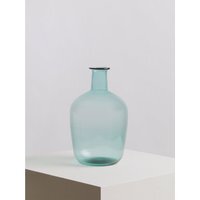 Celia Large Turquoise and White Ombre Vase - Blue