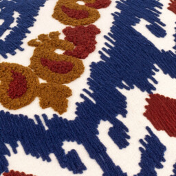 Henderson Embroidered Cotton Cushion - Ruby / 80 Feather 20 Polyester - thumbnail 5