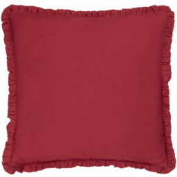 Henderson Embroidered Cotton Cushion - Ruby / 80 Feather 20 Polyester - thumbnail 2