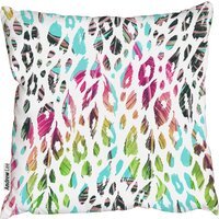 Beautiful floral jungle exotic animal print Cushion - blue / 45cm