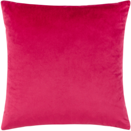 Henley Velvet Jacquard Cushion - Lime-Pink - thumbnail 4