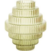 Raya Large Rounded Stripe Vase - Glass 100% - image 1