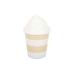 Frosty Vanilla Ice Cream Scented Candle Creamy Retro Summer Decor - Cream - thumbnail 5