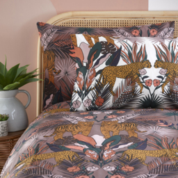 Kaihalulu Jungle Reversible Duvet Cover Set - Cocoaberry / Double - thumbnail 3