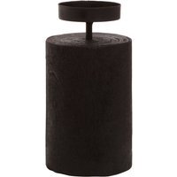 Lacuna Large Candle Holder - Black