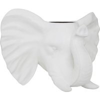 Boho Elephant Planter - White