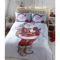 Father Christmas Duvet Cover Set - Multi / King