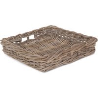 Square Rattan Serving Basket - Brown