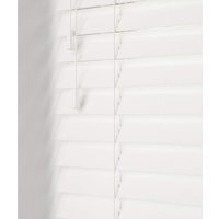 Wooden Venetian Blinds With Strings - Ultra White Gloss / 60cm