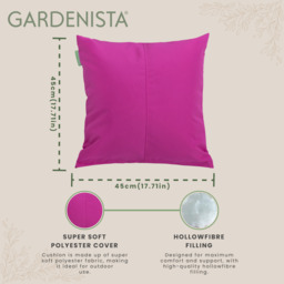 "Premium 18"" Centre Join Garden Scatter Cushion - Pink / 10" - thumbnail 4