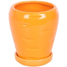Carrot Shaped Plant Pot with Parsley Seed Balls - Orange - thumbnail 2