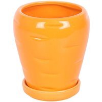 Carrot Shaped Plant Pot with Parsley Seed Balls - Orange - thumbnail 1