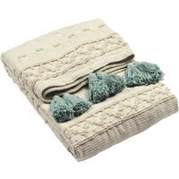 Cotton Tufted Throw - Seafoam - image 1
