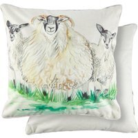 Animal Watercolour Printed Cushion Cover - Grey