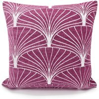 Luxury Chenille Pattern Cushion - Mauve