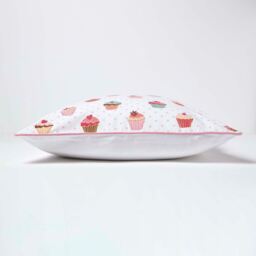 Cotton Cup Cakes Cushion Cover - Pink / 60cm - thumbnail 3