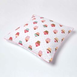 Cotton Cup Cakes Cushion Cover - Pink / 60cm - thumbnail 4