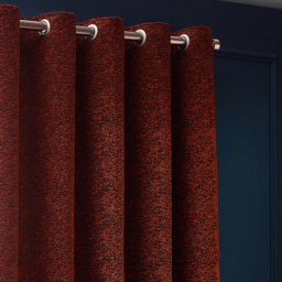 Galaxy Chenille Eyelet Curtains - Copper / 229cm / 168cm - thumbnail 2