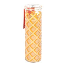 Caramel Waffle Scented Tube Candle Sweet Breakfast Aroma Burn - Yellow - thumbnail 2