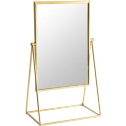22 x 39cm Rectangle Makeup Mirror - Gold / 1 - thumbnail 2