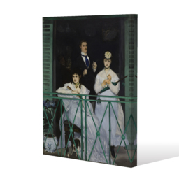 Edouard Manet - The Racing At Longchamp  Canvas print - Green / 101cm / 152cm - thumbnail 2