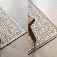 Reversible Medallion Indoor & Outdoor Rug Beige - Beige / 150.0cm