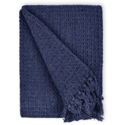 Honeycomb Throw - Navy / 178cm / 254cm - thumbnail 2