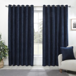 Alden Thermal Curtains - Navy / 183cm / 168cm - thumbnail 4