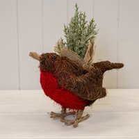 Salim Robin Red Breast Planter - Red