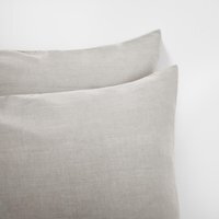 Pack Of Soft Housewife Pillowcases - Silver - thumbnail 1